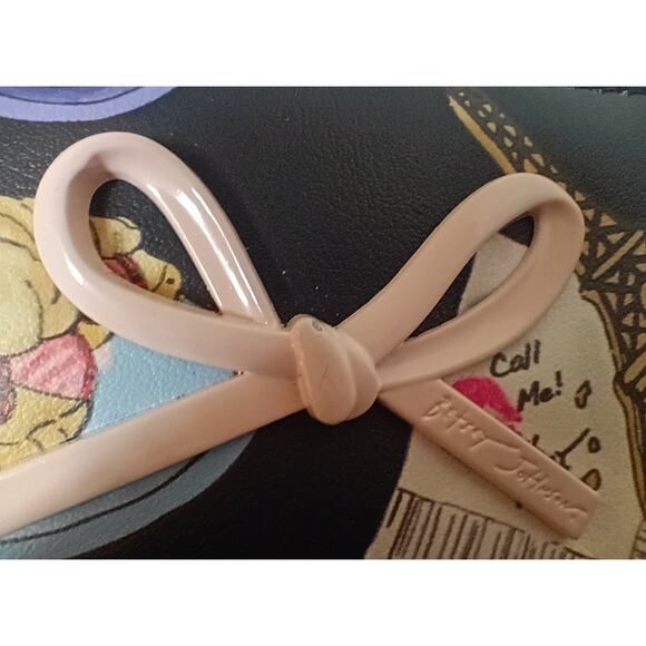 BETSEY JOHNSON Xokara French Dining Medium Zip-Around Wristlet - Picture 3 of 9